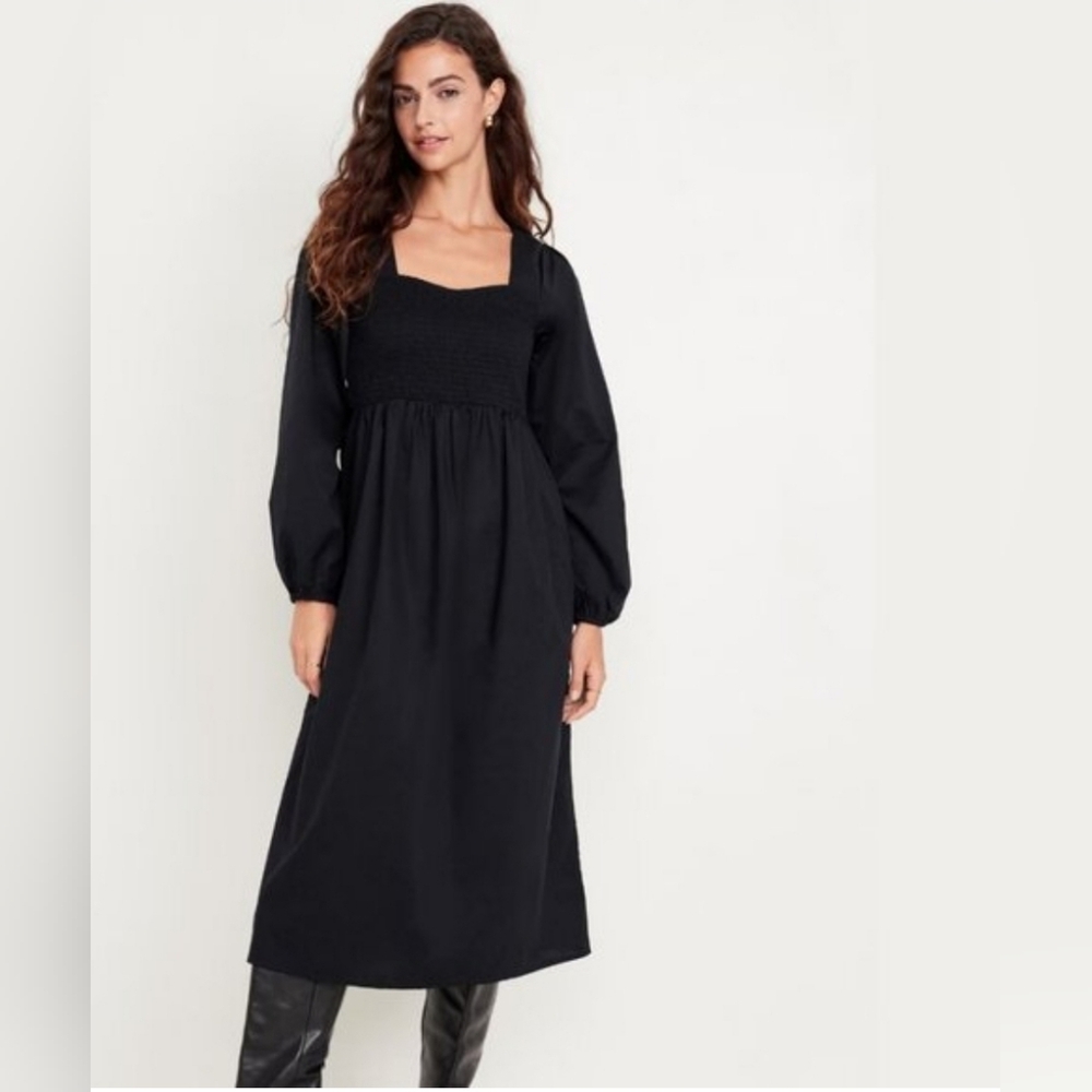 Old Navy Elegant Black Long Sleeve Dress - Picture 7 of 14